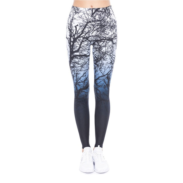 Aztec Round Ombre Printing Leggings - Wellness, Health & Fitness