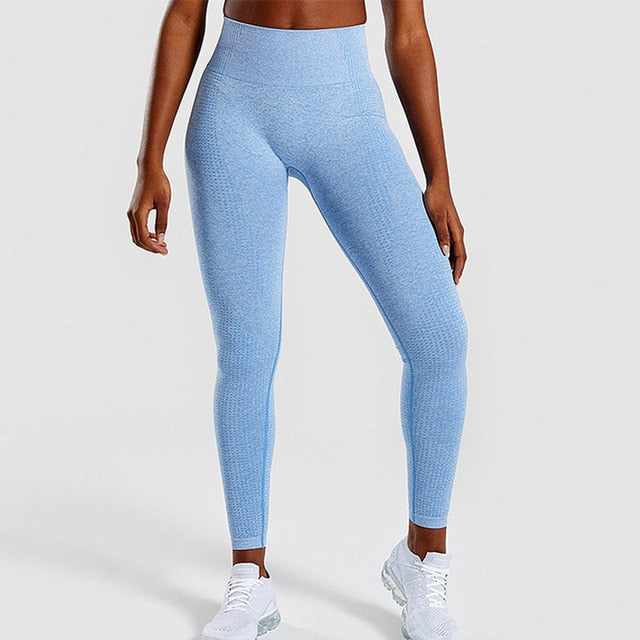 High Waist Seamless Push Up Leggings - Wellness, Health & Fitness