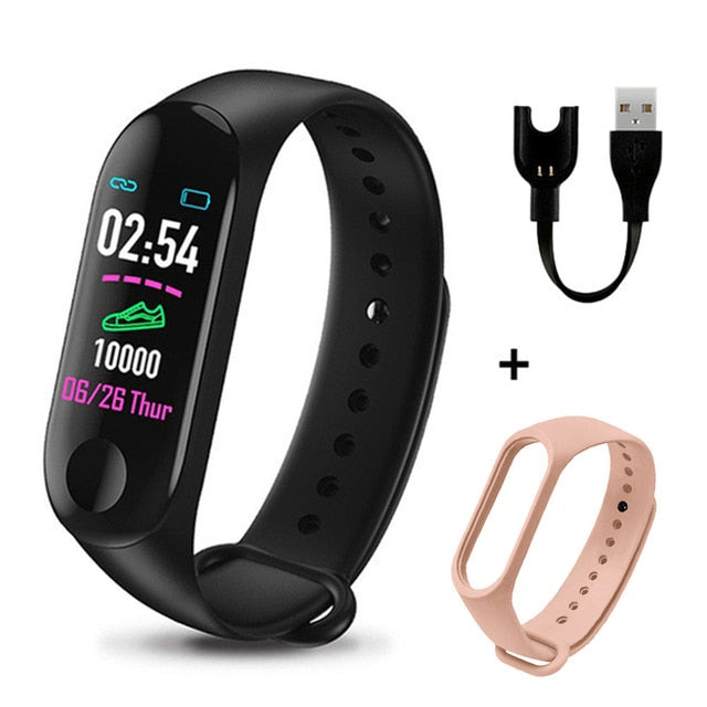 M3 Plus Smart Bracelet Heart Rate  Fitness Tracker - Wellness, Health & Fitness